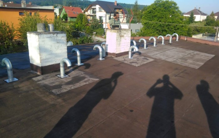Mokré Lazce hydroizolace a zateplení ploché střechy Plochá střecha, silikonový nátěr Mokré Lazce